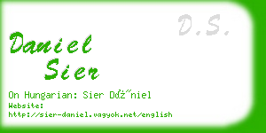 daniel sier business card